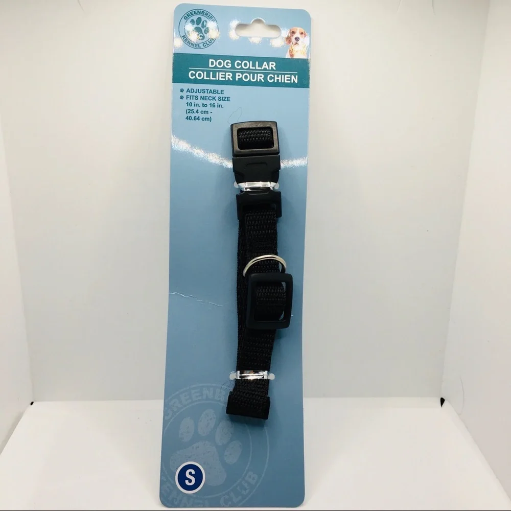 DOG COLLAR BLACK  SZ Small GREAT FOR WALKS!